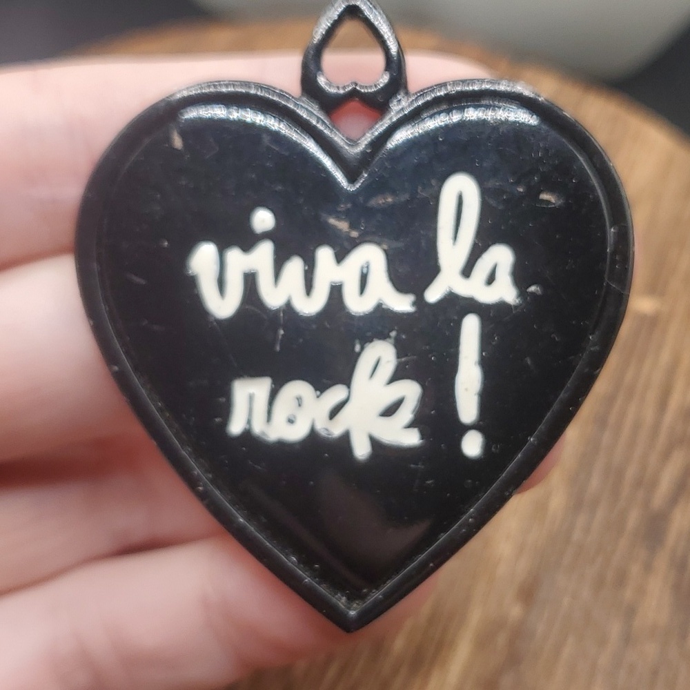 Viva la rock heart‎ Gothic pendant